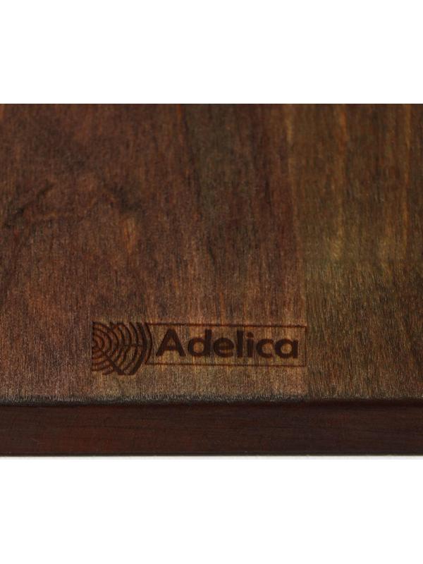 Подставка для столовых приборов Adelica, 3 секции, 24×15×1,8 см, окрашен в тёмный цвет, берёза