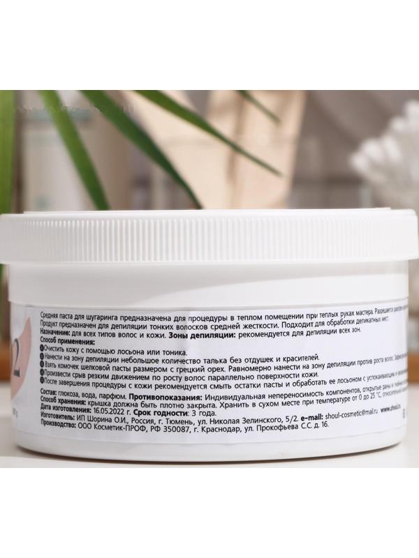 Сахарная паста для депиляции Shoul, средняя, 500 г