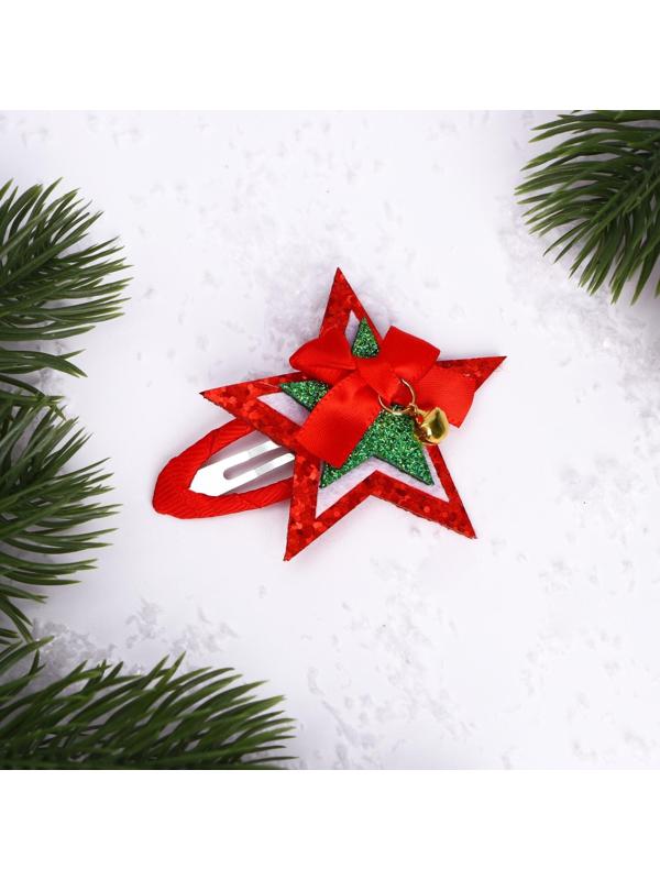 Карнавальный зажим «Новый год», виды МИКС