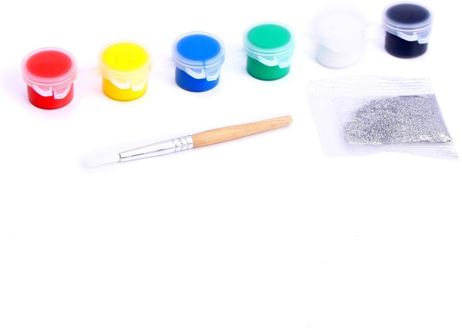 Набор для творчества. Ёлочные шары под раскраску «Новогодние чудеса», 4 шт., d=7 см