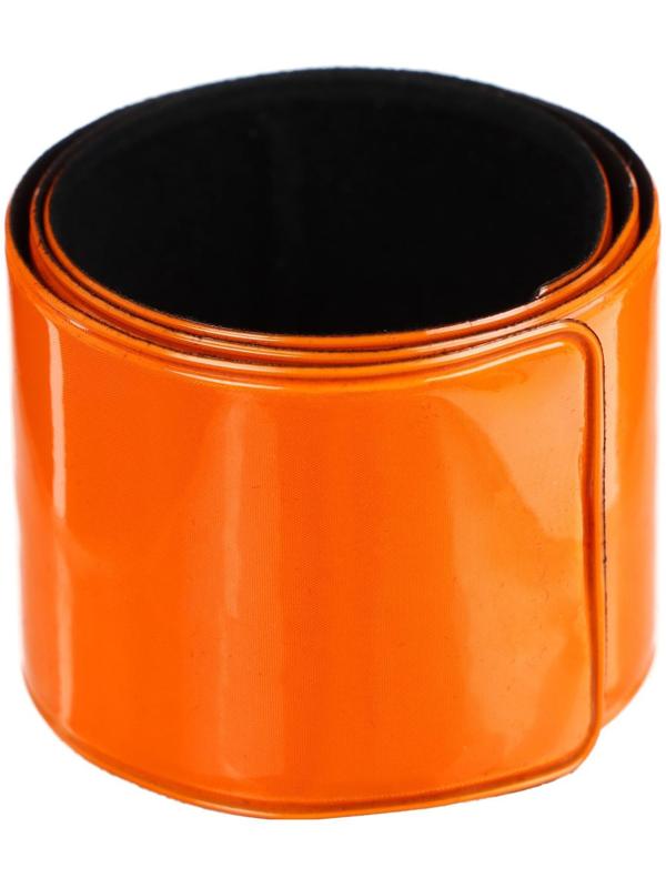 Лента Dream Bike светоотражающая, 30х340мм, на ногу/руку, самозатягивающаяся, цвет оранжевый