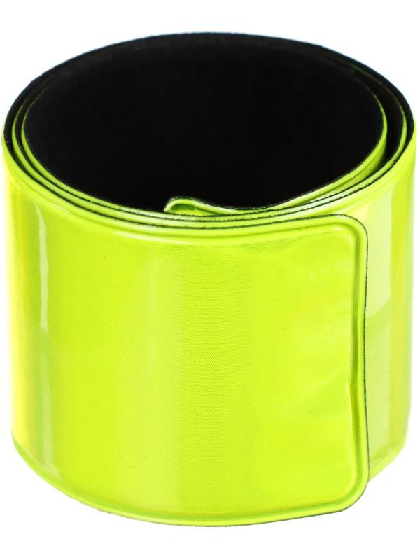 Лента Dream Bike светоотражающая, 30х340мм, на ногу/на руку, самозатягивающаяся, цвет жёлтый