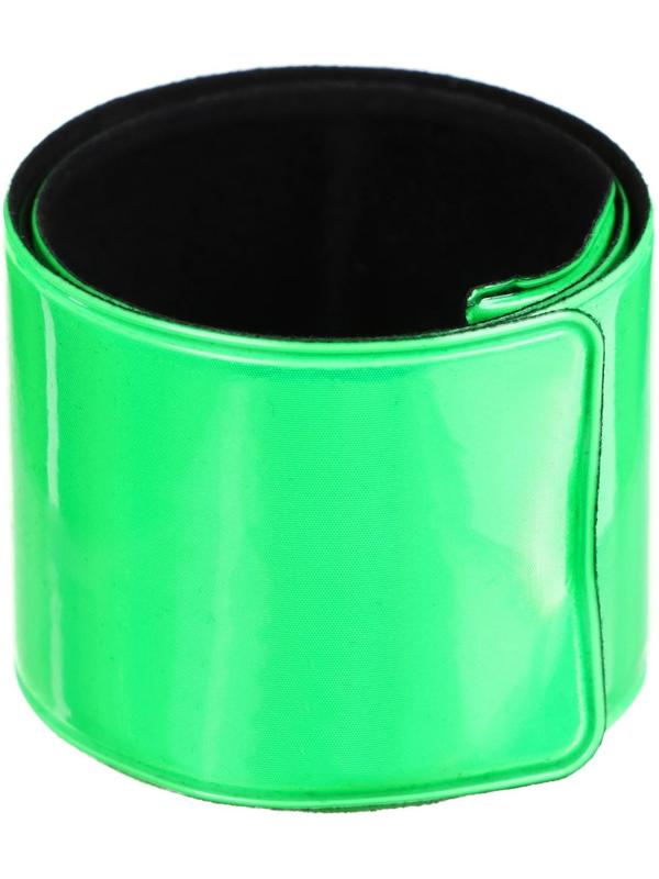 Лента Dream Bike светоотражающая,30х340мм, на ногу/руку, самозатягивающаяся, цвет зелёный