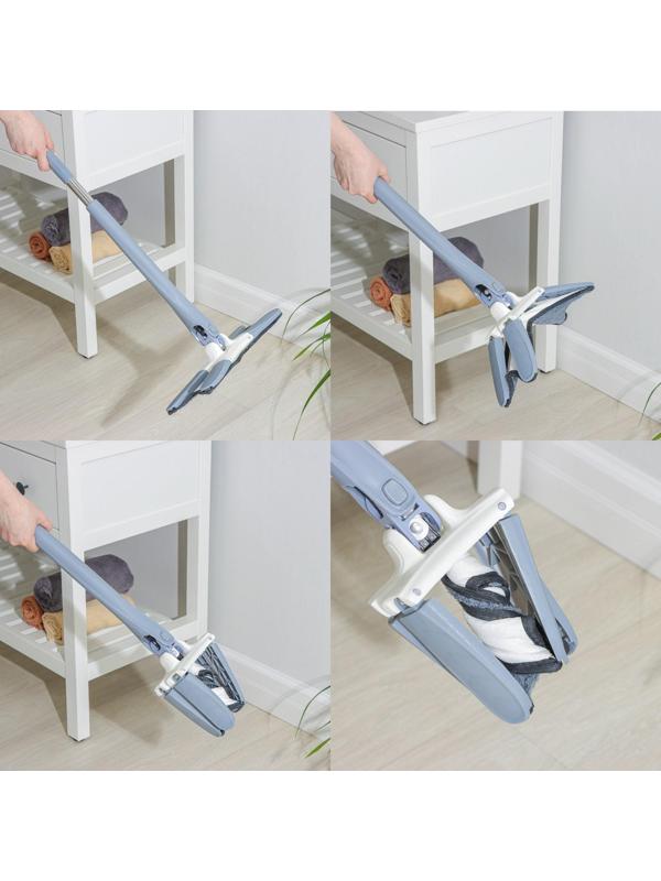 Швабра с отжимом Twist Доляна, насадка из микрофибры 36×14 см, стальная нержавеющая ручка 125 см