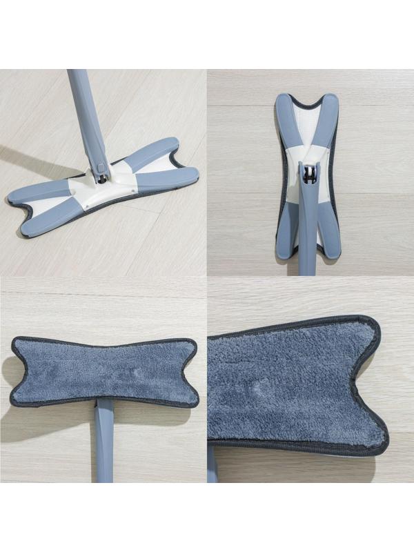 Швабра с отжимом Twist Доляна, насадка из микрофибры 36×14 см, стальная нержавеющая ручка 125 см