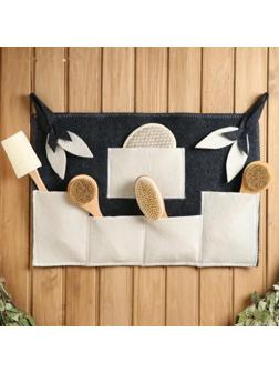 Коврик банный настенный, войлок,  5 кармана 60х40 см