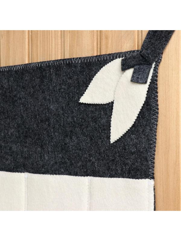 Коврик банный настенный, войлок,  4 кармана 60х40 см