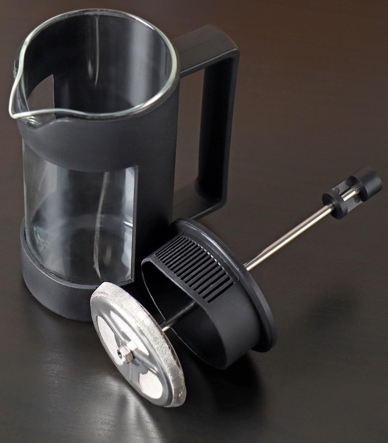 Френч-пресс стеклянный «Футуризм», 350 мл, цвет чёрный