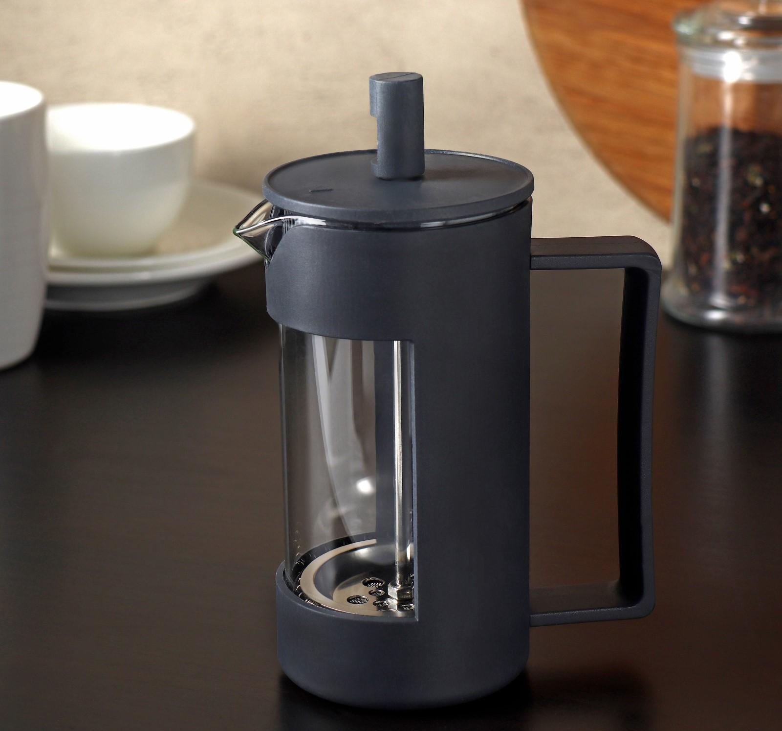 Френч-пресс стеклянный «Футуризм», 350 мл, цвет чёрный