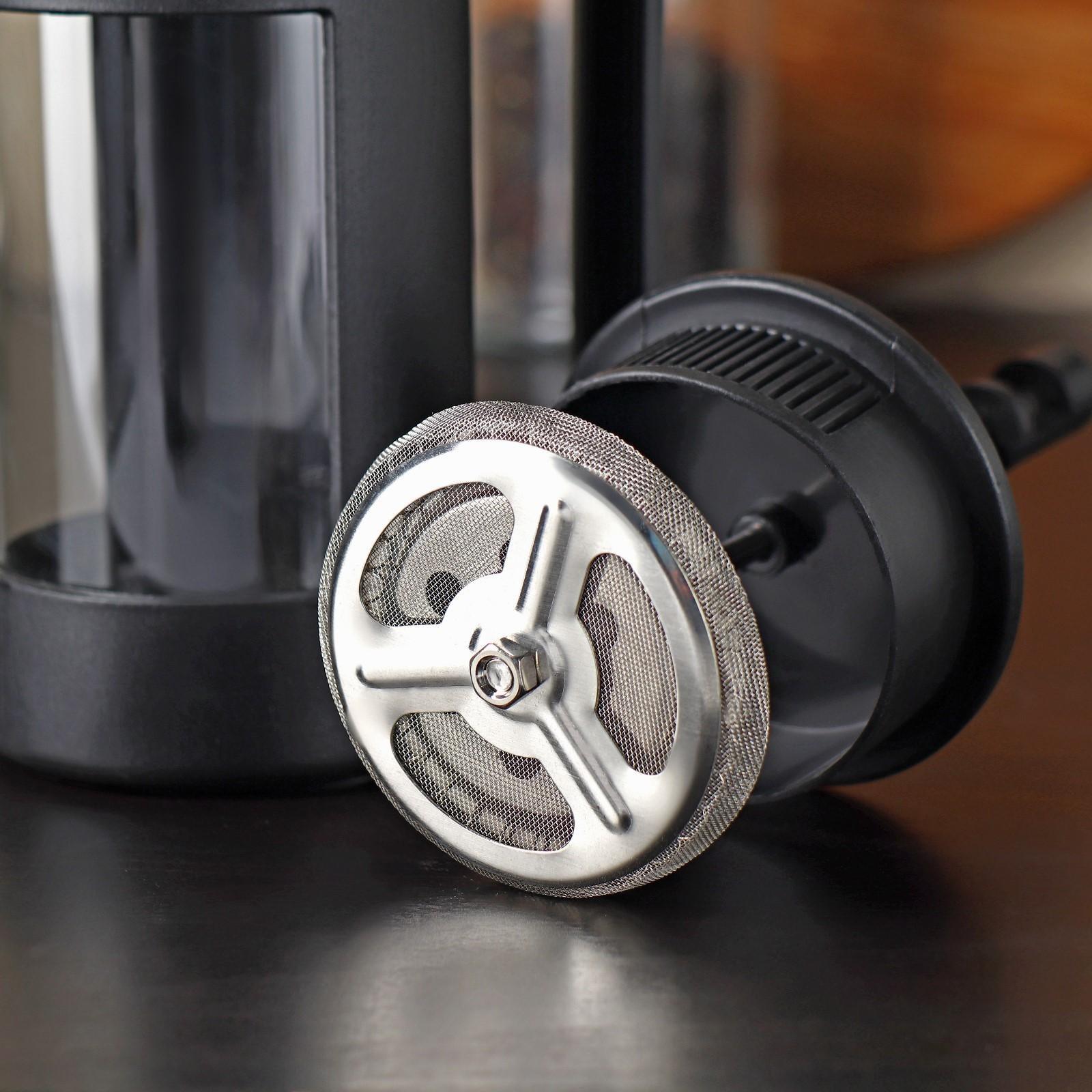 Френч-пресс стеклянный «Футуризм», 350 мл, цвет чёрный