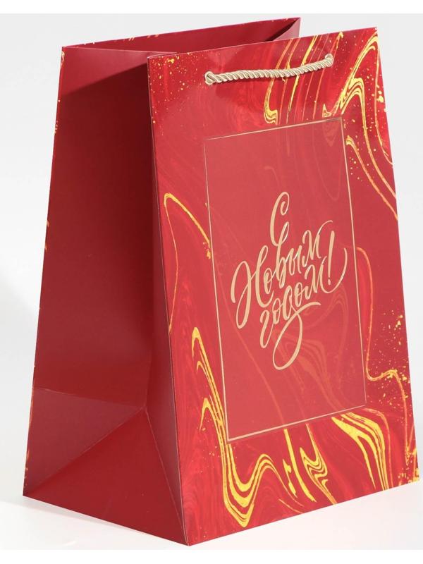 Пакет ламинированный «Рубин», 21 × 30 × 15 см