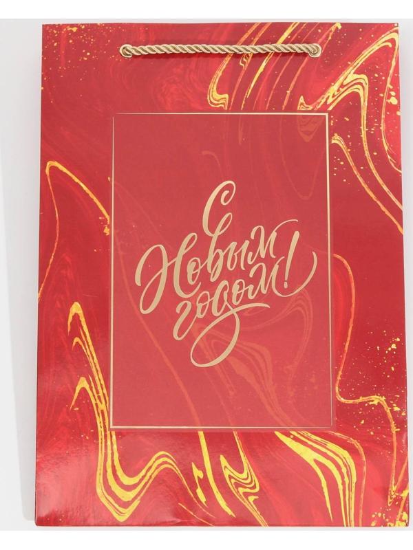 Пакет ламинированный «Рубин», 21 × 30 × 15 см