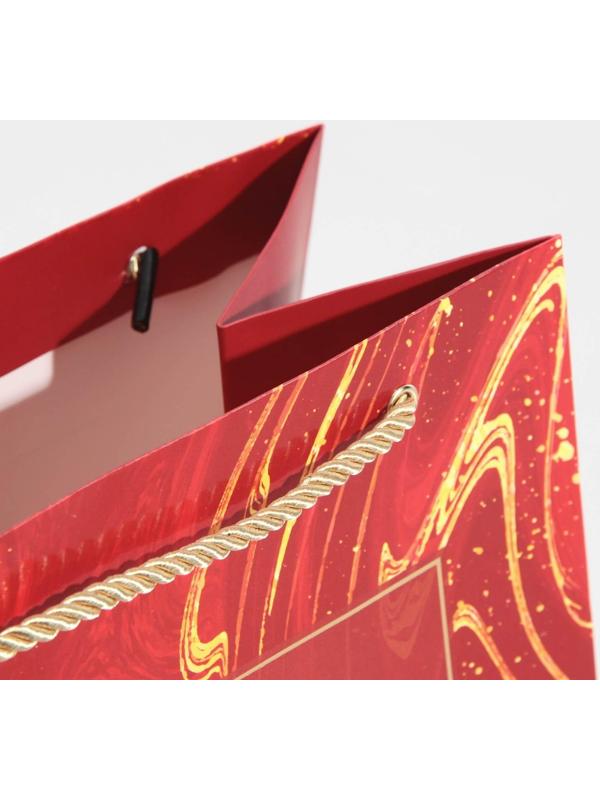 Пакет ламинированный «Рубин», 21 × 30 × 15 см