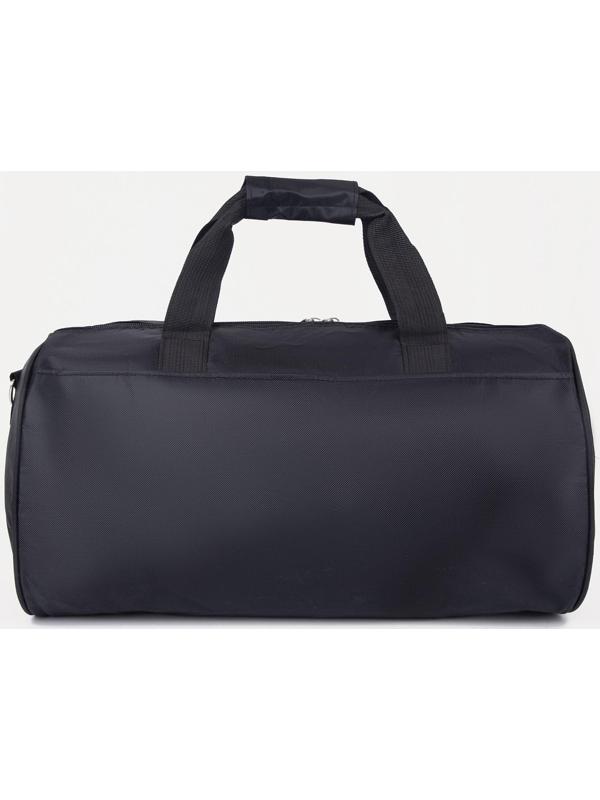 Сумка спортивная на молнии, длинный ремень цвет чёрный