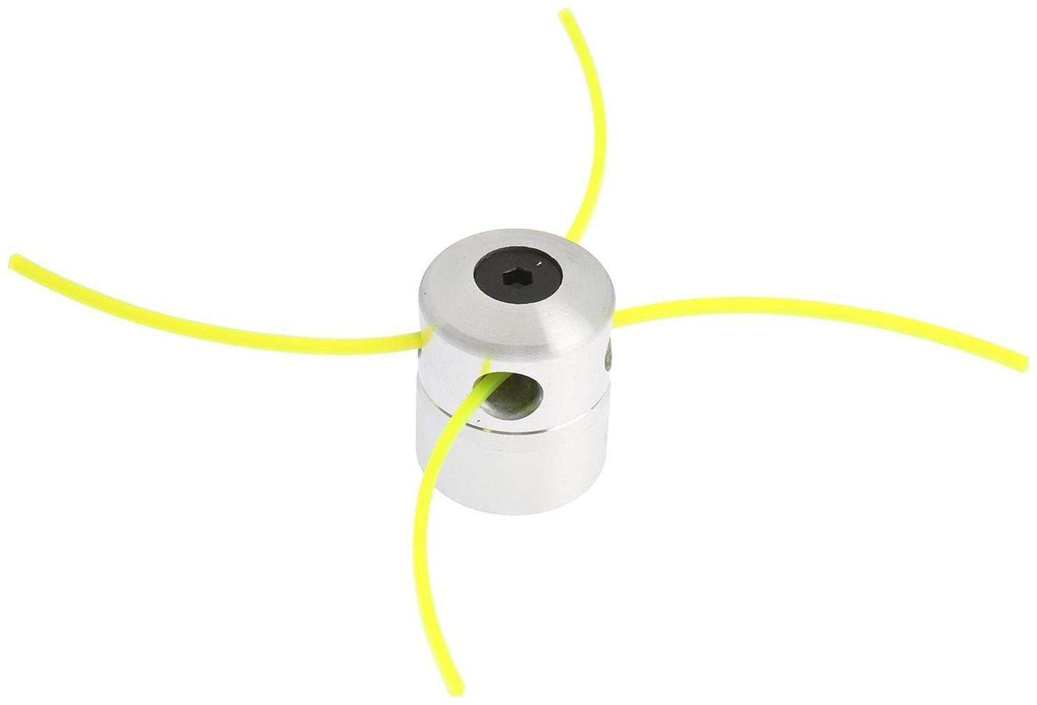 Катушка для триммера ТУНДРА, алюминиевый корпус, леска 2-2.4 мм, М10 х 1.25 левая, адаптеры