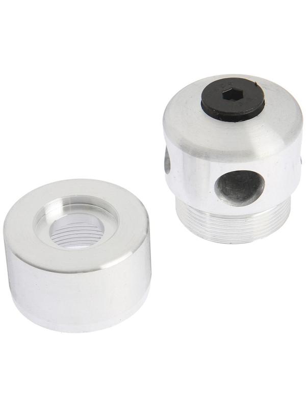 Катушка для триммера ТУНДРА, алюминиевый корпус, леска 2-2.4 мм, М10 х 1.25 левая, адаптеры