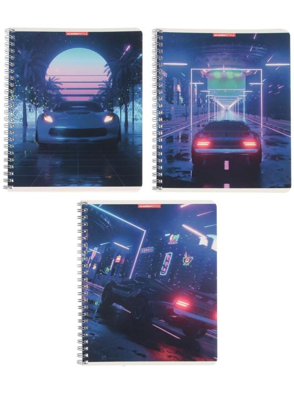 Тетрадь 48 листов в клетку на гребне 