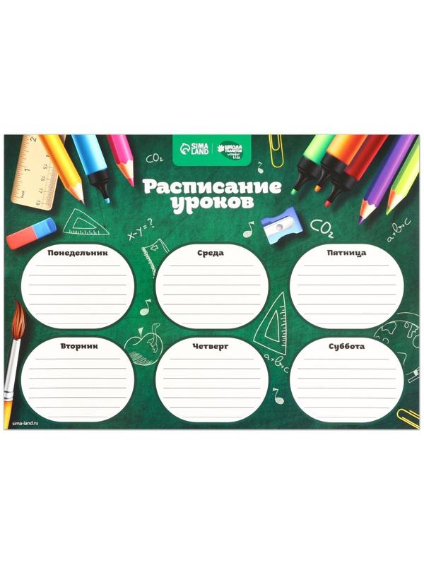 Расписание уроков «Школьная пора» А4