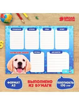 Расписание уроков «Лучезарный пёс» А3