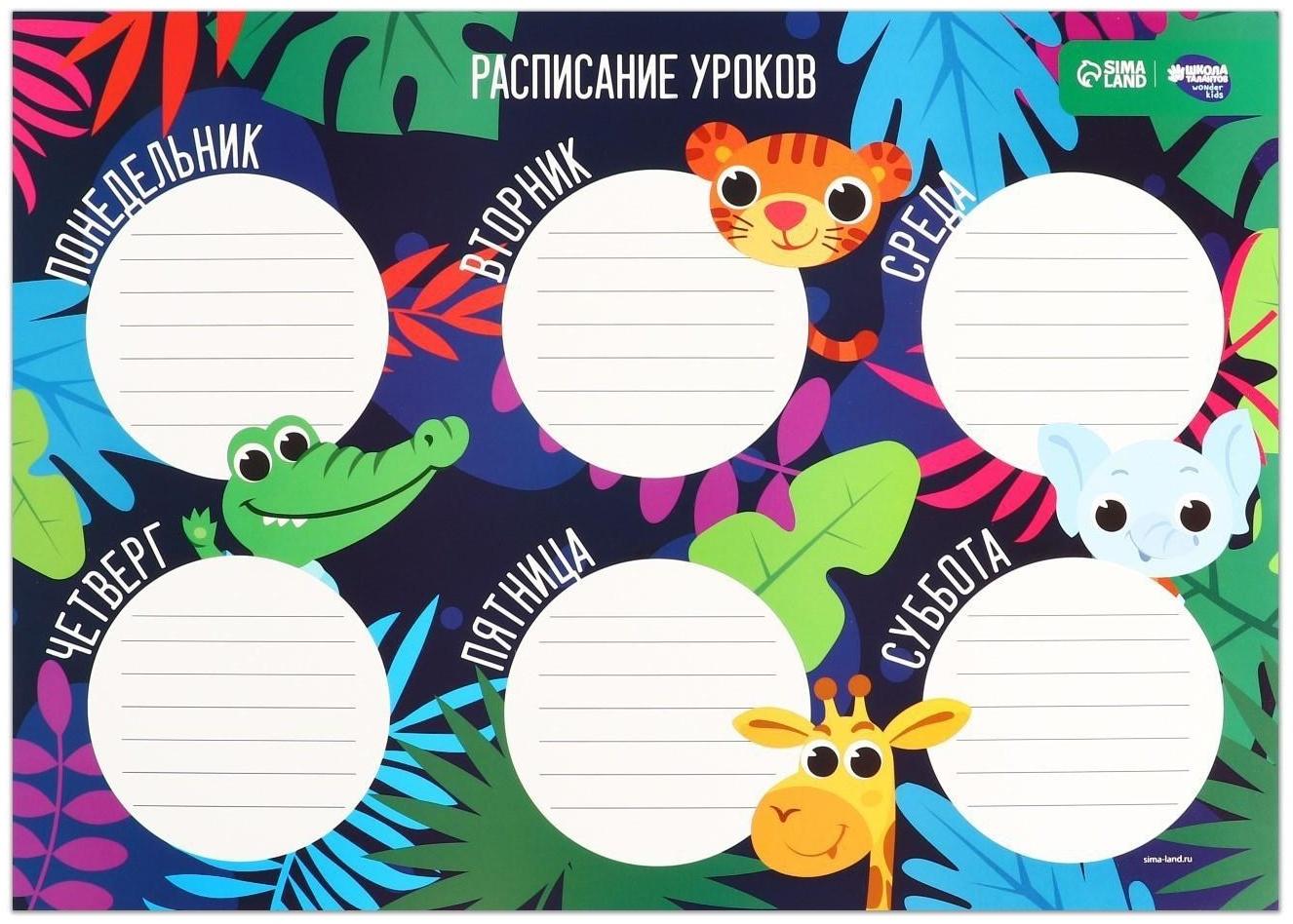 Расписание уроков «Хорошей учёбы» А3 МИКС