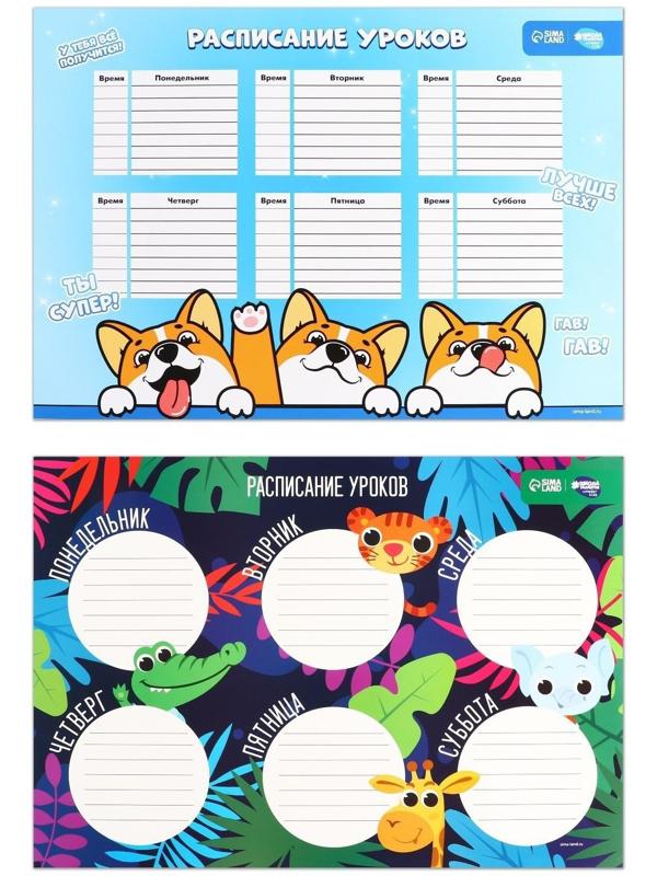 Расписание уроков «Хорошей учёбы» А3 МИКС