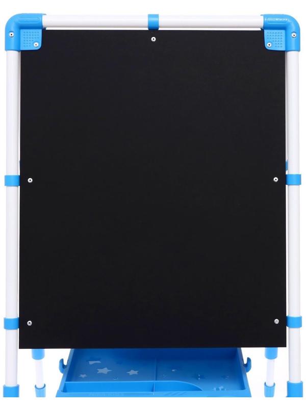 Мольберт двусторонний регулируется по высоте 1, цвет голубой