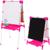 Мольберт двусторонний регулируется по высоте 1, цвет розовый