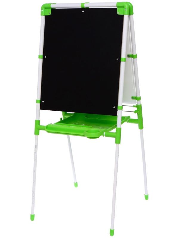 Мольберт детский двусторонний «Доска знаний», регулируется по высоте, цвет салатовый