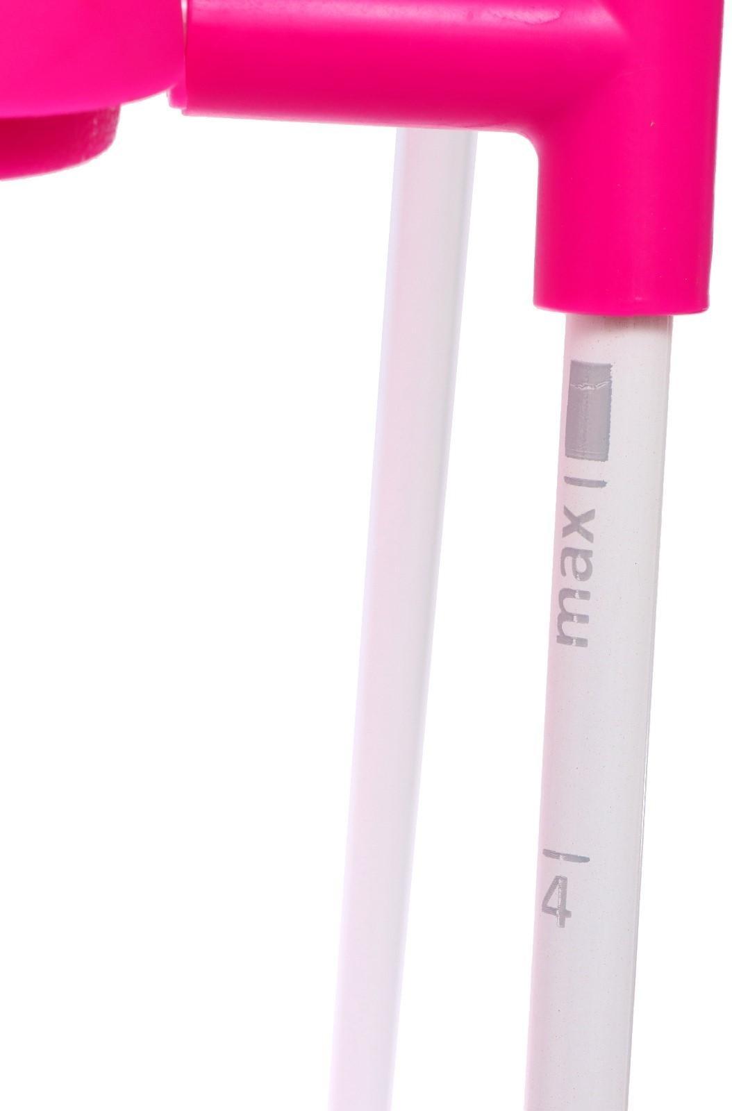 Мольберт детский двусторонний «Доска знаний», регулируется по высоте, + учебные принадлежности, цвет розовый