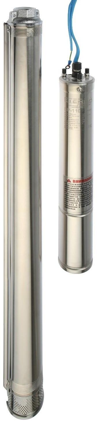Насос скважинный ETERNA SP-110, центробежный, 1400 Вт, напор 120 м, 47 л/мин, кабель 1.5 м