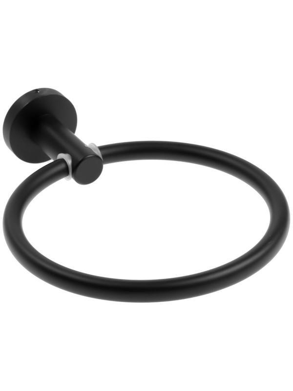 Полотенцедержатель Accoona A12608, кольцо, черный
