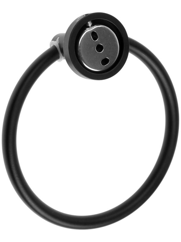 Полотенцедержатель Accoona A12608, кольцо, черный