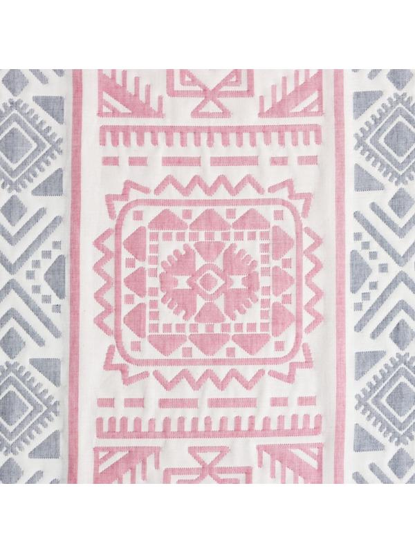 Покрывало хлопковое Этель «Инди» 150х240±5 см, цвет серо-розовый,100%хлопок, 300гр/м2