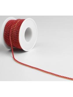 Цепь с жемчугом, 2 мм, SS6, 9 ± 1 м, цвет МИКС