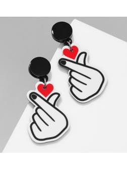 Серьги акрил 