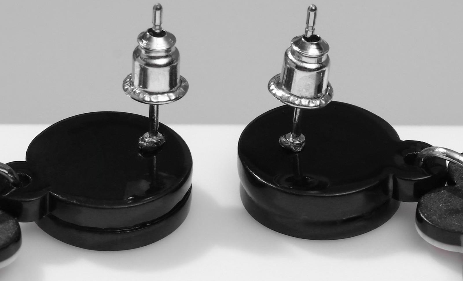 Серьги акрил 