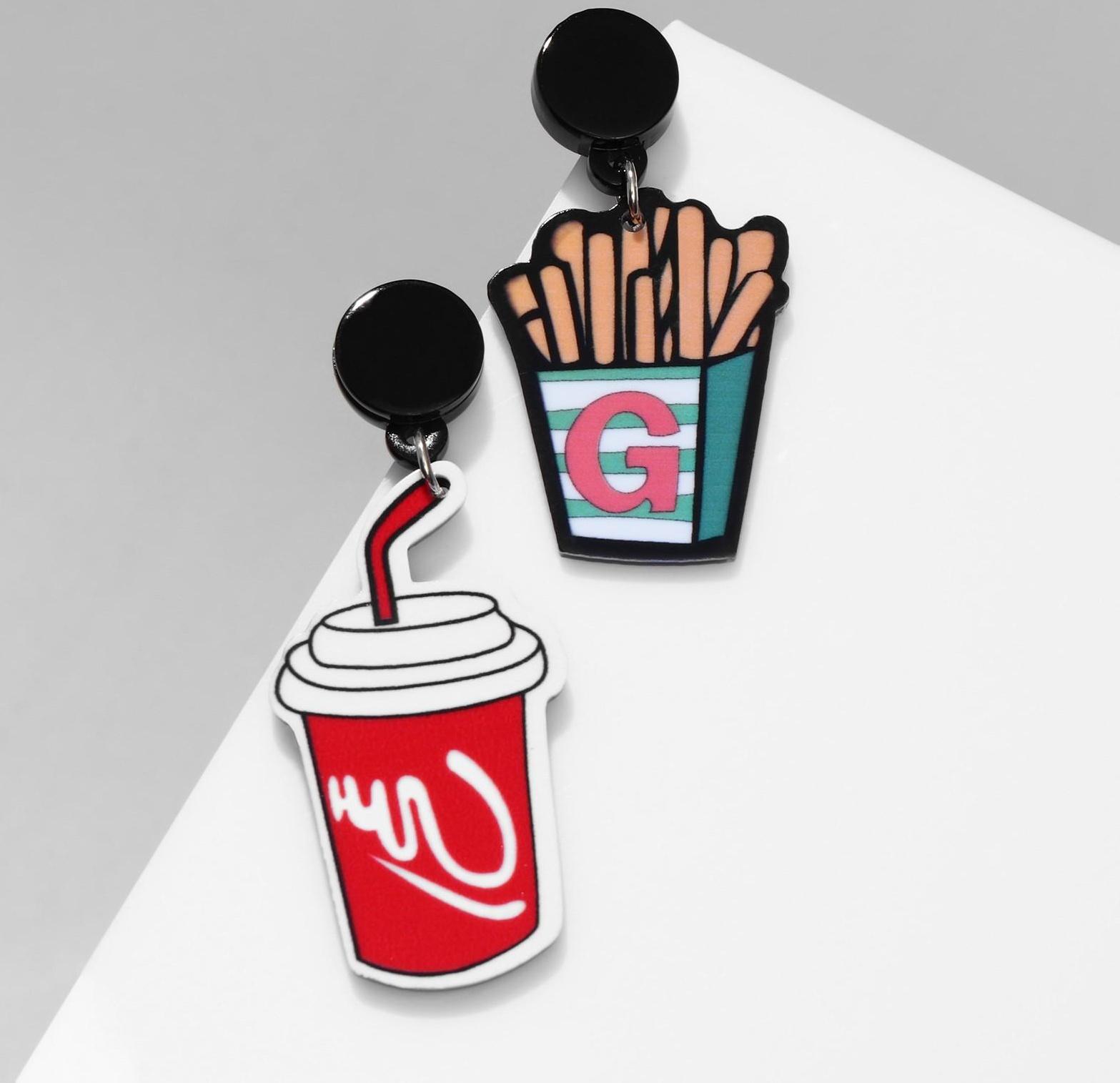 Серьги акрил 