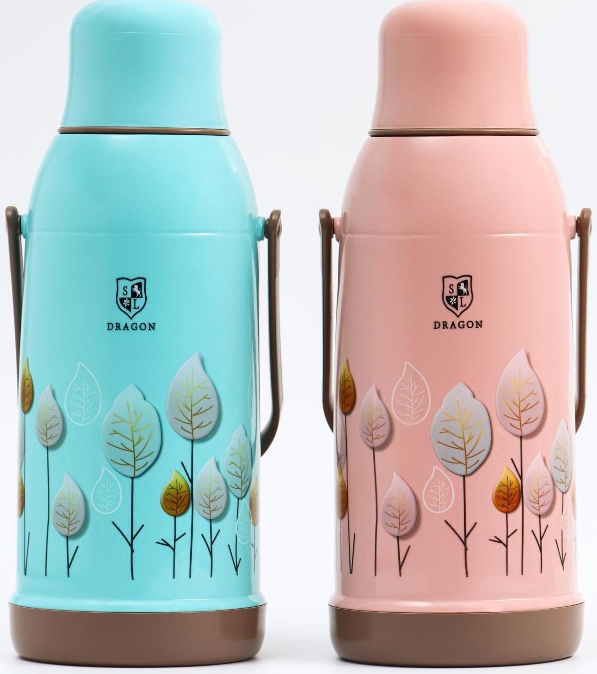 Термос со стеклянной колбой, 3.2 л, сохраняет тепло 36 ч , микс