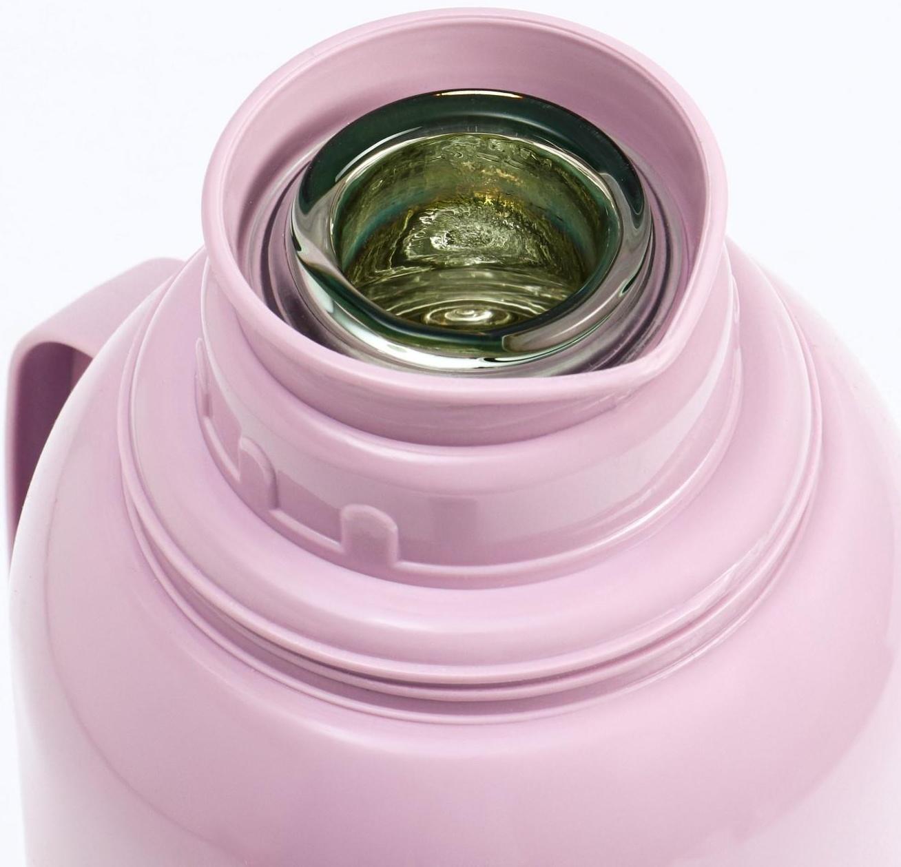 Термос со стеклянной колбой, 2 л, сохраняет тепло 24 ч, микс