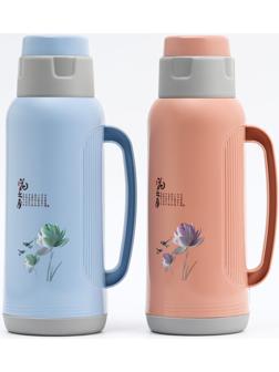 Термос со стеклянной колбой, 2 л, сохраняет тепло 24 ч, микс