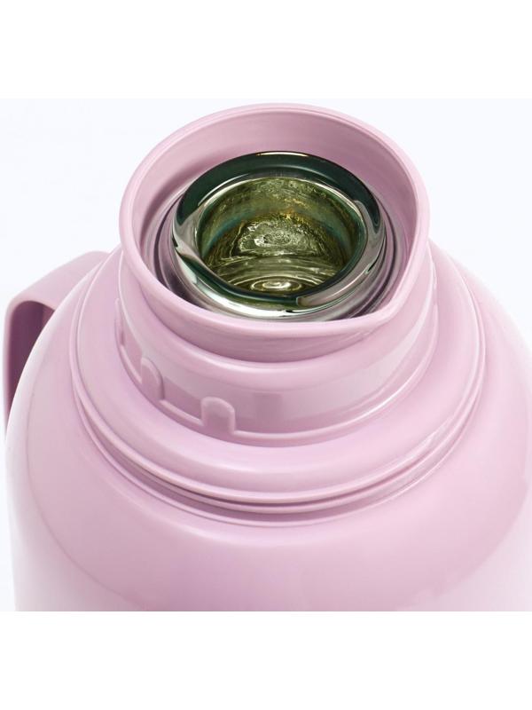 Термос со стеклянной колбой, 2 л, сохраняет тепло 24 ч, микс