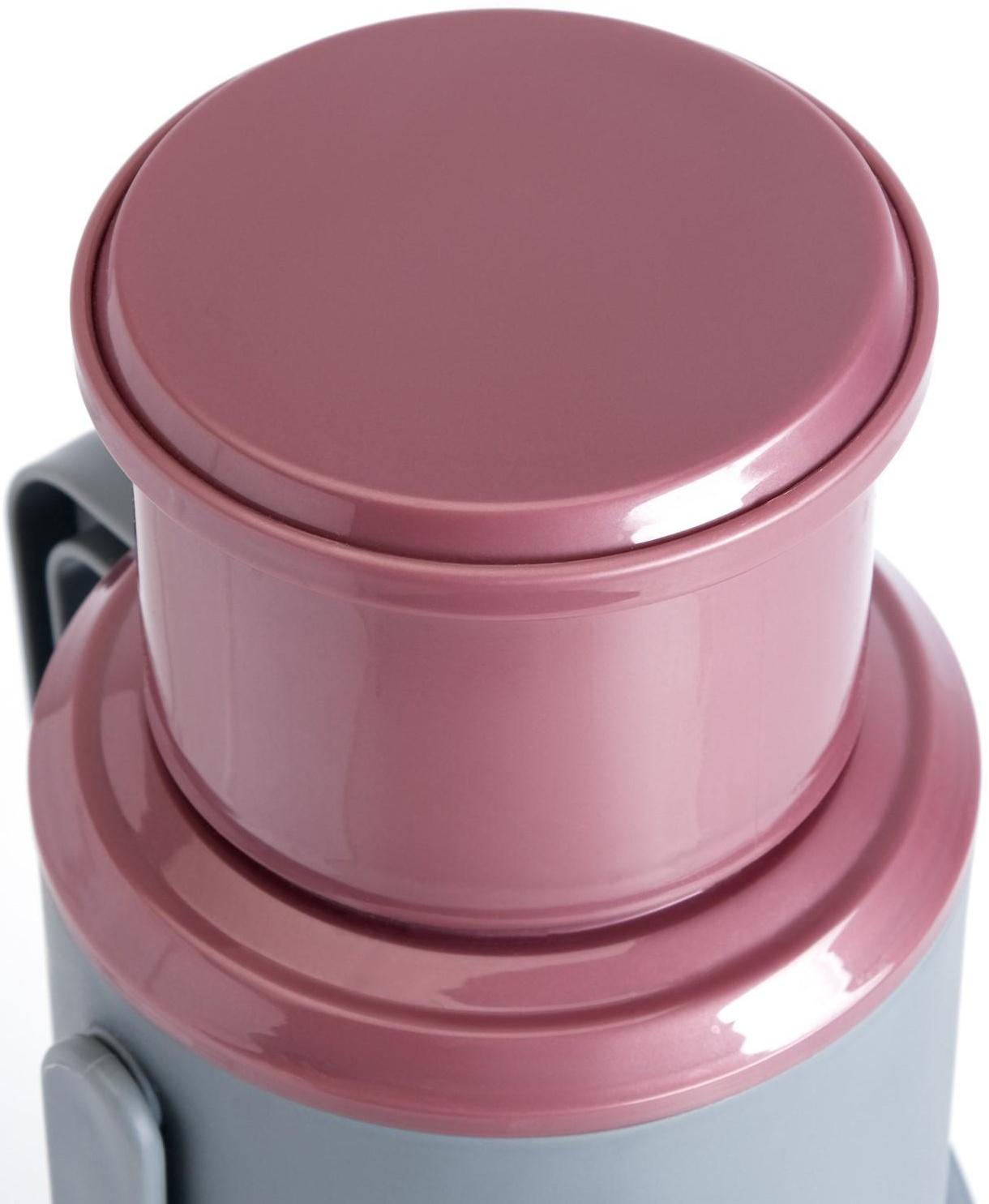 Термос со стеклянной колбой, 1.2 л, сохраняет тепло 24 ч , микс