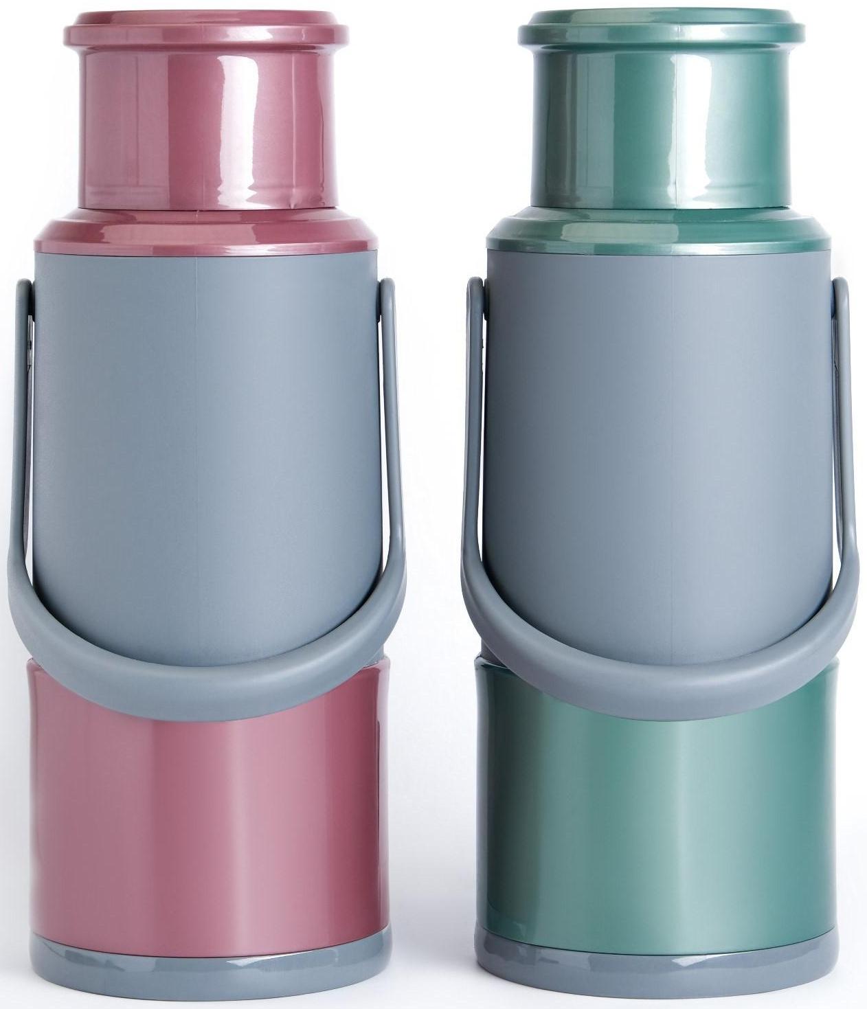 Термос со стеклянной колбой, 1.2 л, сохраняет тепло 24 ч , микс