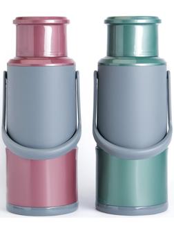 Термос со стеклянной колбой, 1.2 л, сохраняет тепло 24 ч , микс