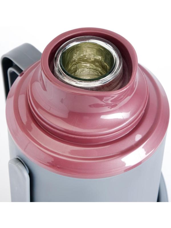 Термос со стеклянной колбой, 1.2 л, сохраняет тепло 24 ч , микс