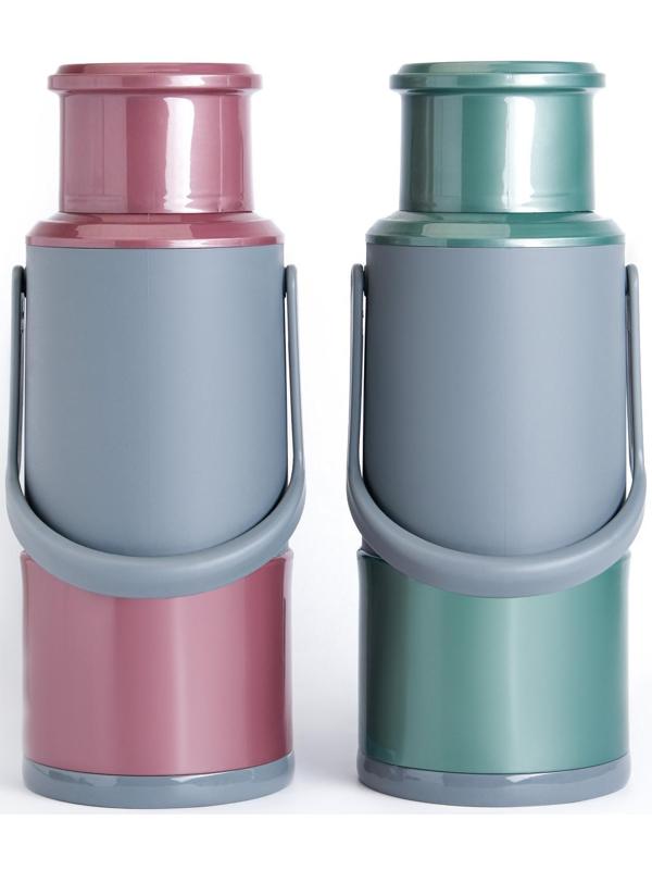 Термос со стеклянной колбой, 1.2 л, сохраняет тепло 24 ч , микс