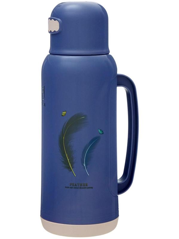 Термос со стеклянной колбой, 2 л, сохраняет тепло 24 ч, микс