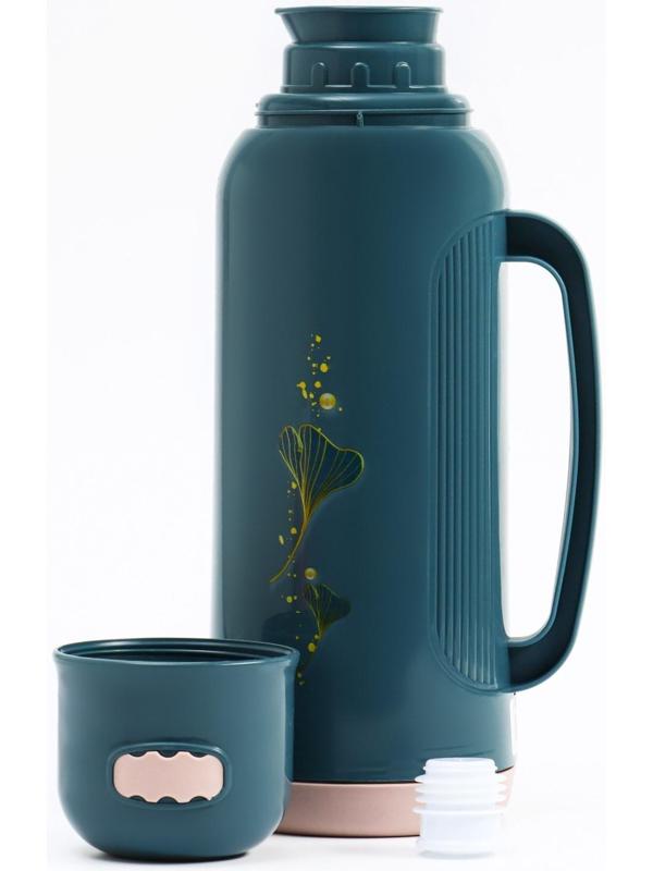 Термос со стеклянной колбой, 2 л, сохраняет тепло 24 ч, микс