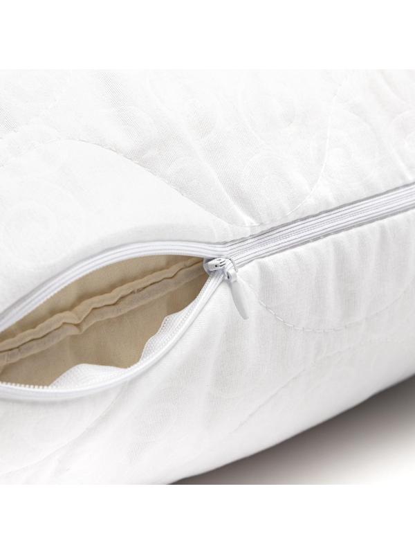 Наволочка Экономь и Я 50*70 см стёганая на молнии для подушки, 100% п/э