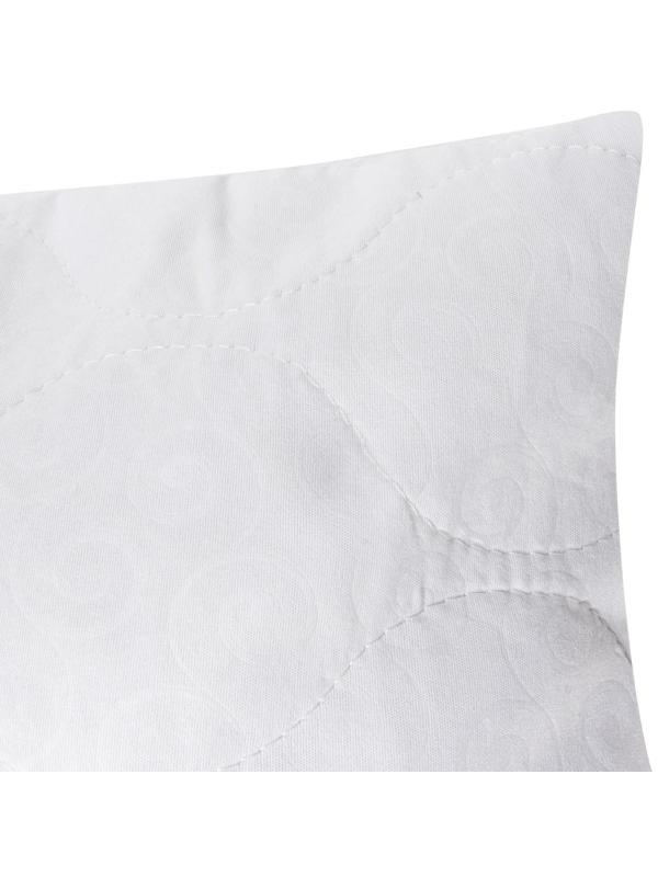 Наволочка Экономь и Я 50*70 см стёганая на молнии для подушки, 100% п/э